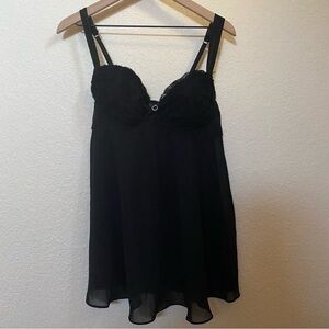 Seductivewear by Cinema Etoile Chiffon and lace babydoll lingerie XL